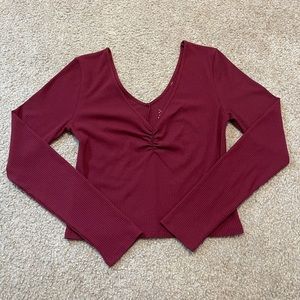 Long sleeved crop top